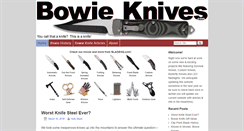 Desktop Screenshot of bowieknives.com