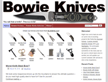 Tablet Screenshot of bowieknives.com